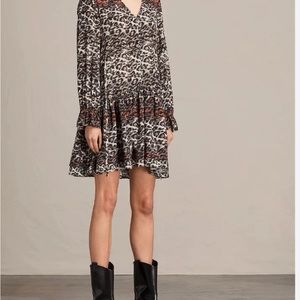 Allsaints Alia juba silk dress s-M